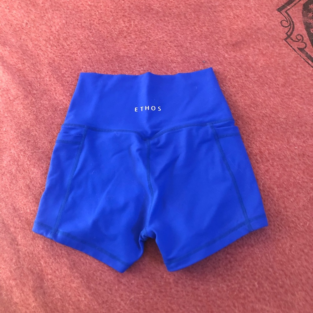Ethos royal blue side pocket shorts